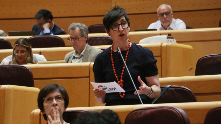 María Dolores Etxanok Euskadin indarkeriaren biktima diren adingabeentzako epaitegi espezializatuak sortzeko eskatu dio Sira Rego ministroari